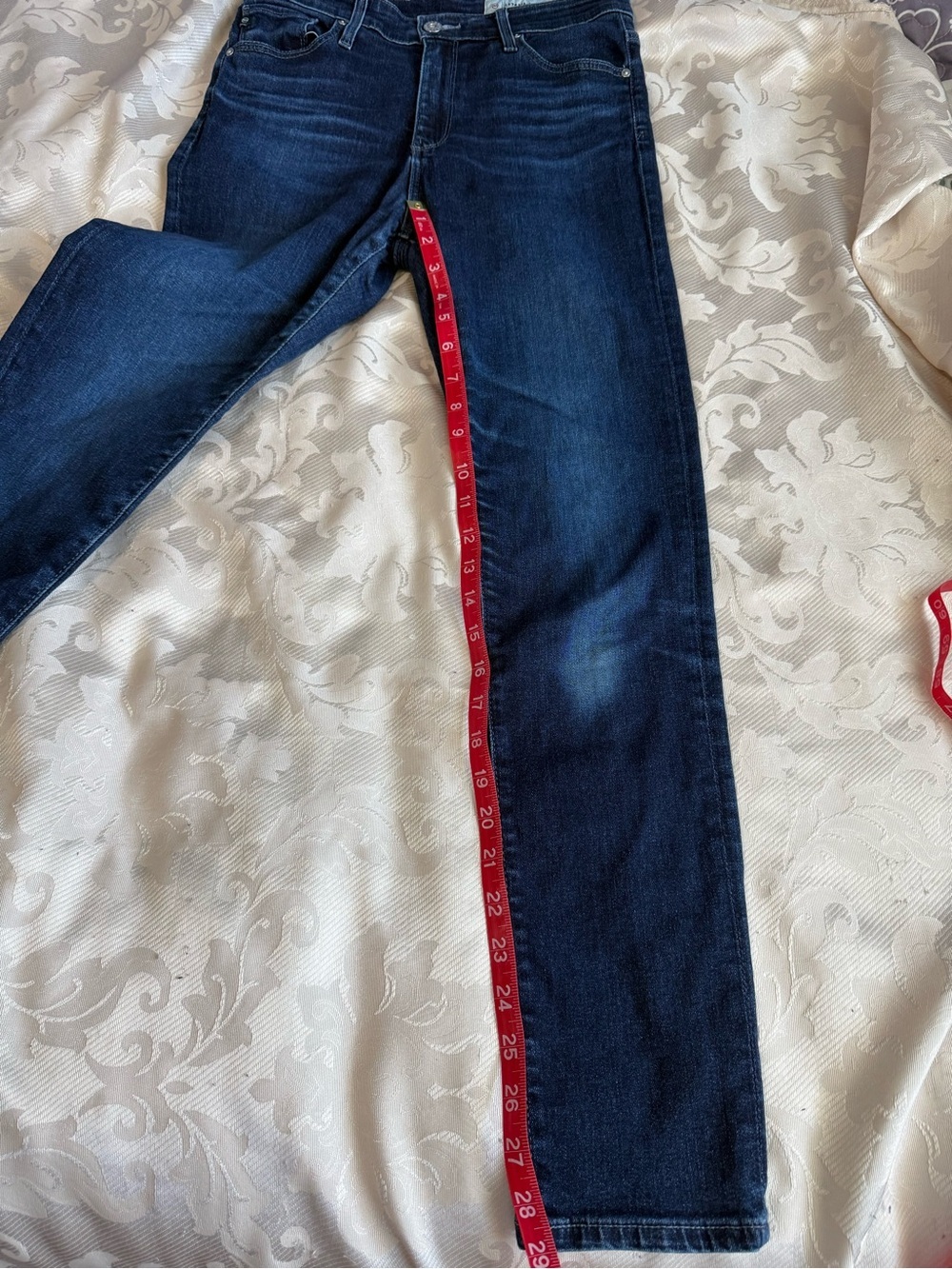 AG Adriano Goldschmied x Anthropologie Stevie Ankle Jeans 27R High Rise Premium - Picture 9 of 10